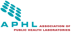 APHL teal and red logo