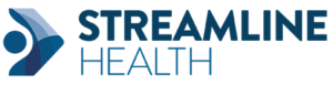 Streamline Health dark and light blue Logo